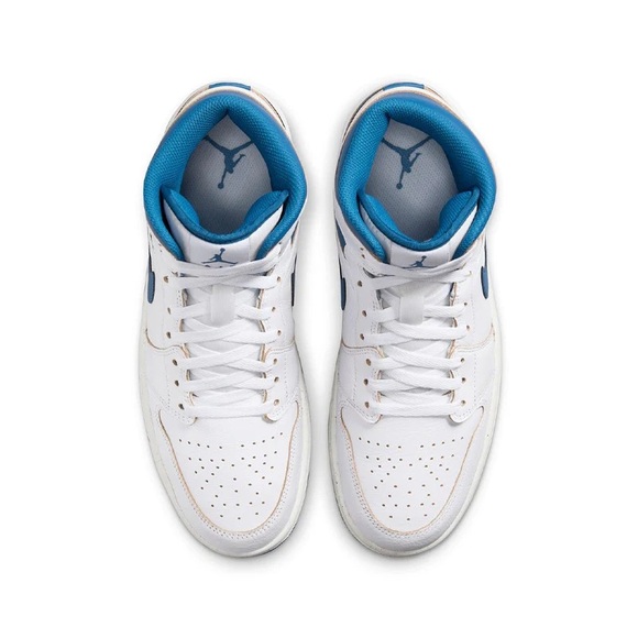 Brand New Air Jordan 1 Mid Men’s Sneakers “Industrial Blue” - Picture 4 of 12